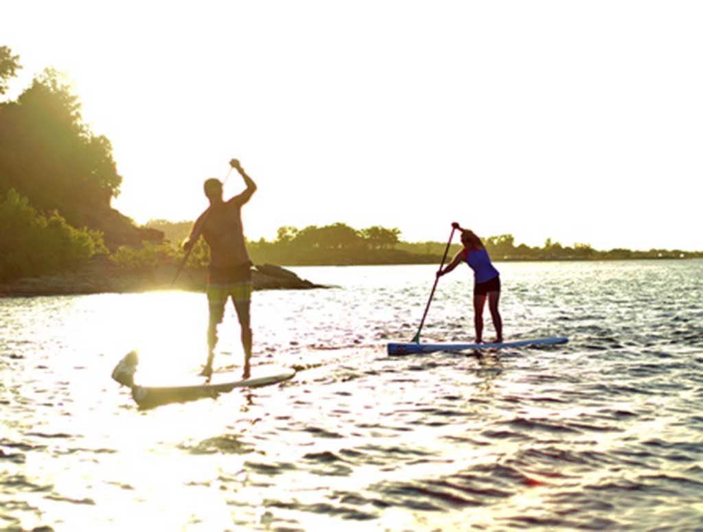 Paddle Boarding Cascades of Texas Country Club